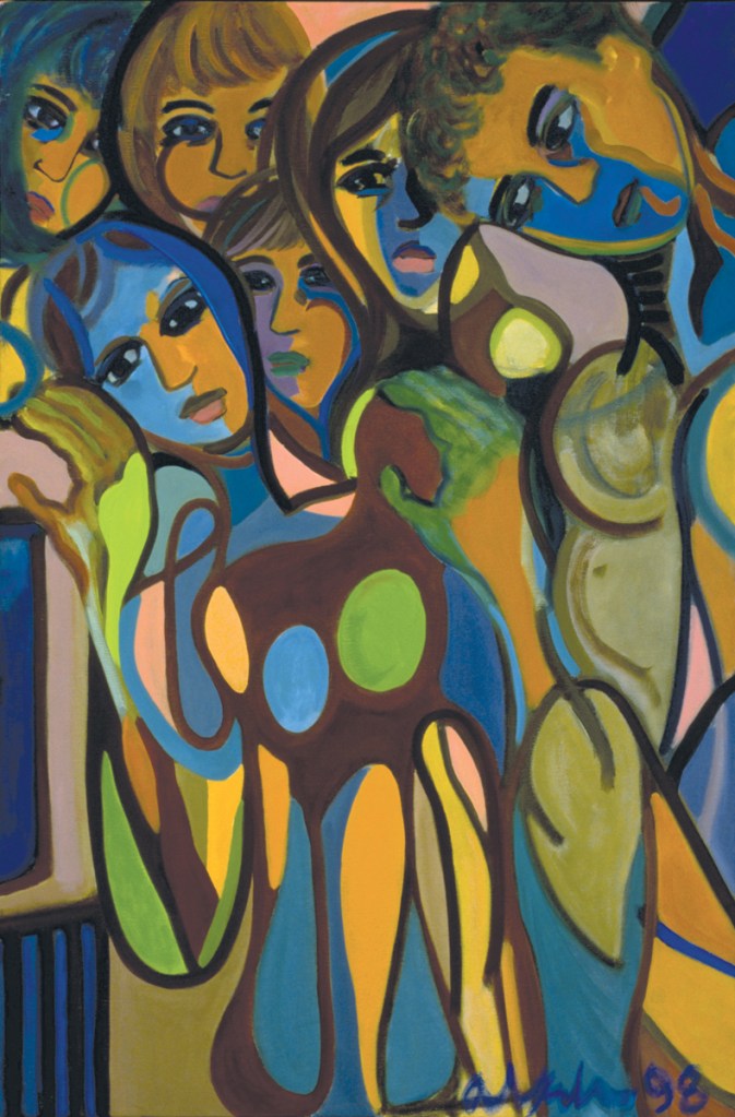 Blue Light, 1998, oil on canvas, 24" x 36"