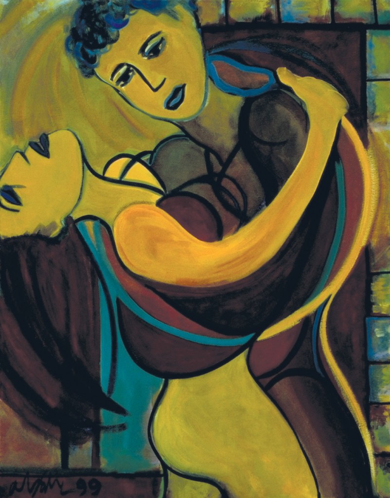 Fire, 1999, oil on canvas, 22" x 28"