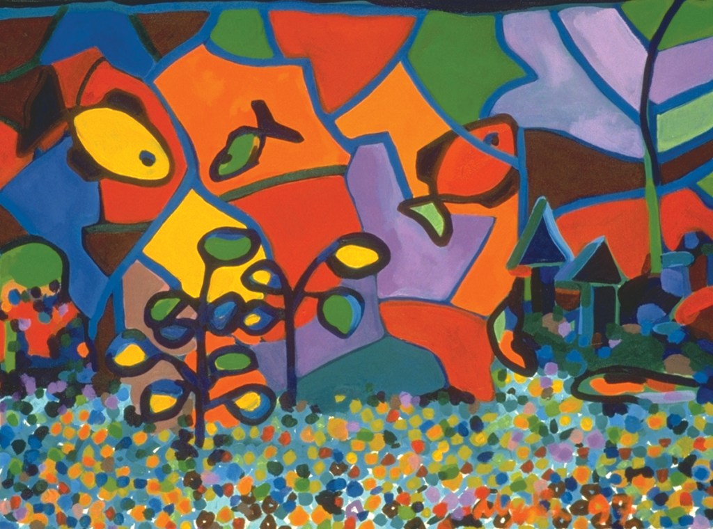 Fishtank, 1997, oil on canvas, 24" x 18"