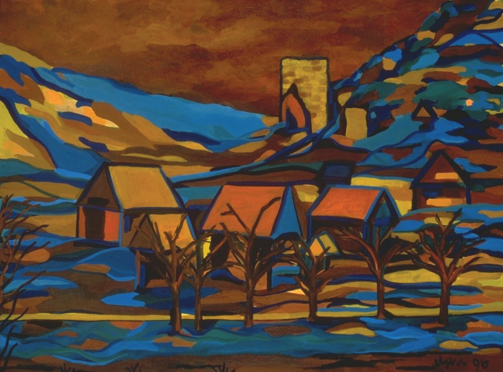 Landscape 3, 1996, oil on canvas, 48" x 36"