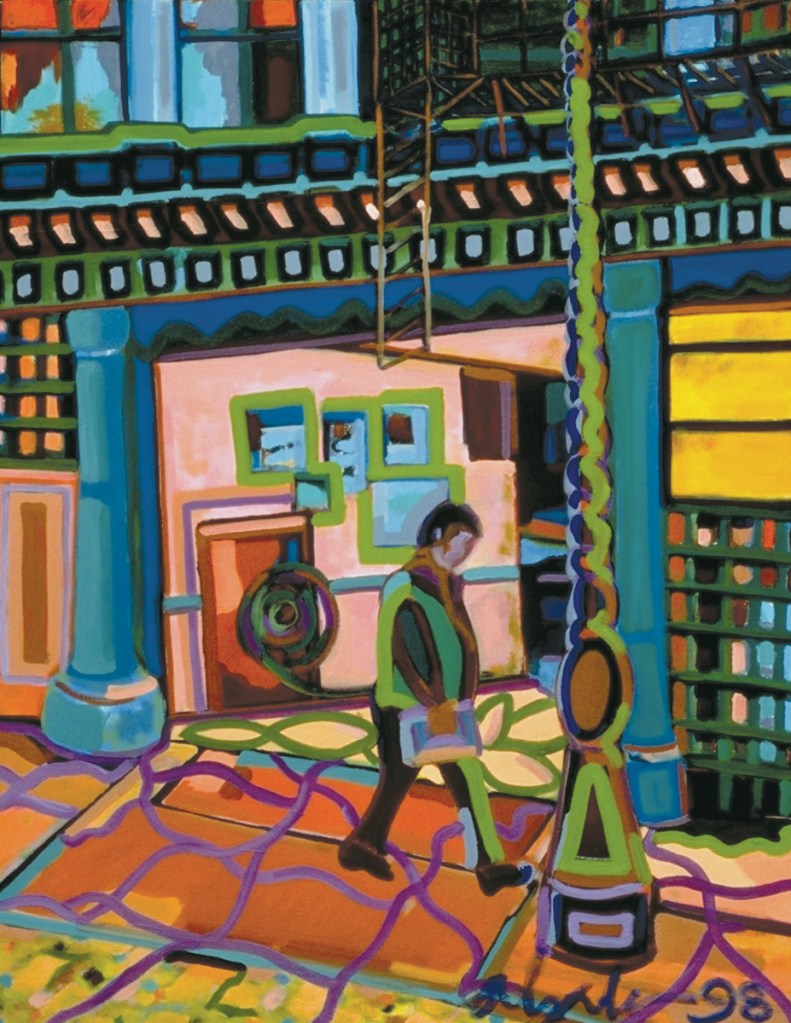 Mercer Parking Corp., 1998, oil on canvas, 22" x 28"