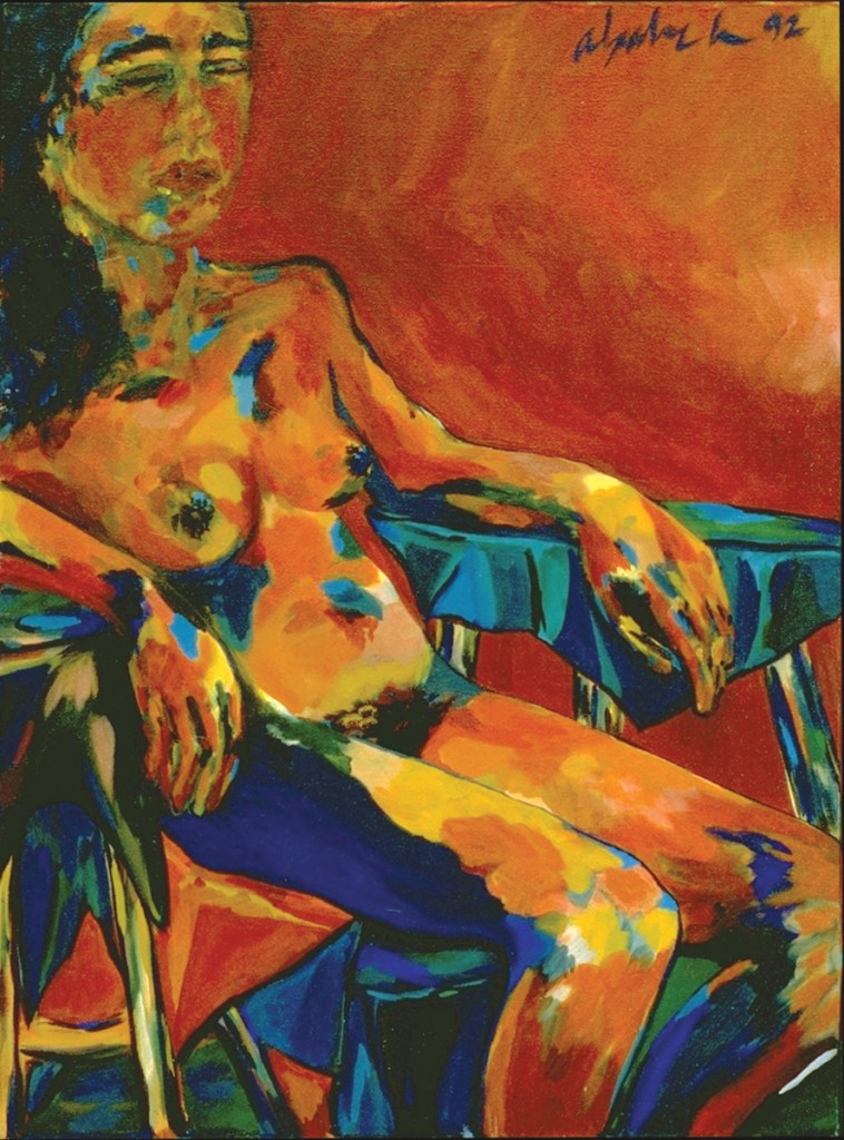 Nude 1, 1992, oil on canvas, 18" x 24"