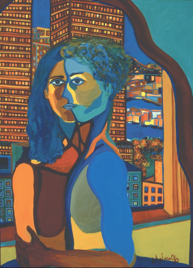 The Mirror, 1996, oil on canvas, 29" x 40"