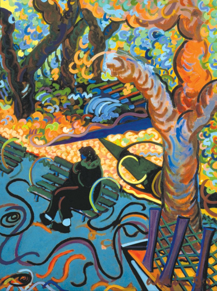 Union Square Park, 1998, oil on canvas, 36" x 48"