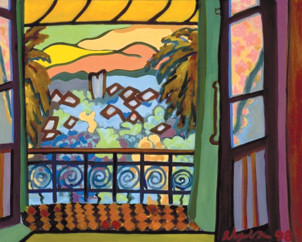 Villa Le Rêve 2, 1998, oil on canvas, 30" x 24"