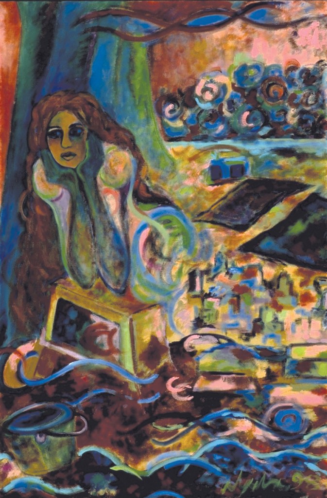 Waves, 1998, oil on canvas, 24" x 36"